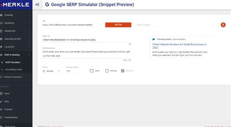 google serp simulator merkle.